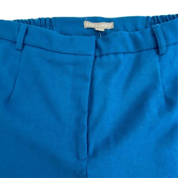 Jessica London Plus Women's size 24W Lined Slacks Pants Teal Blue - Picture 5 of 10
